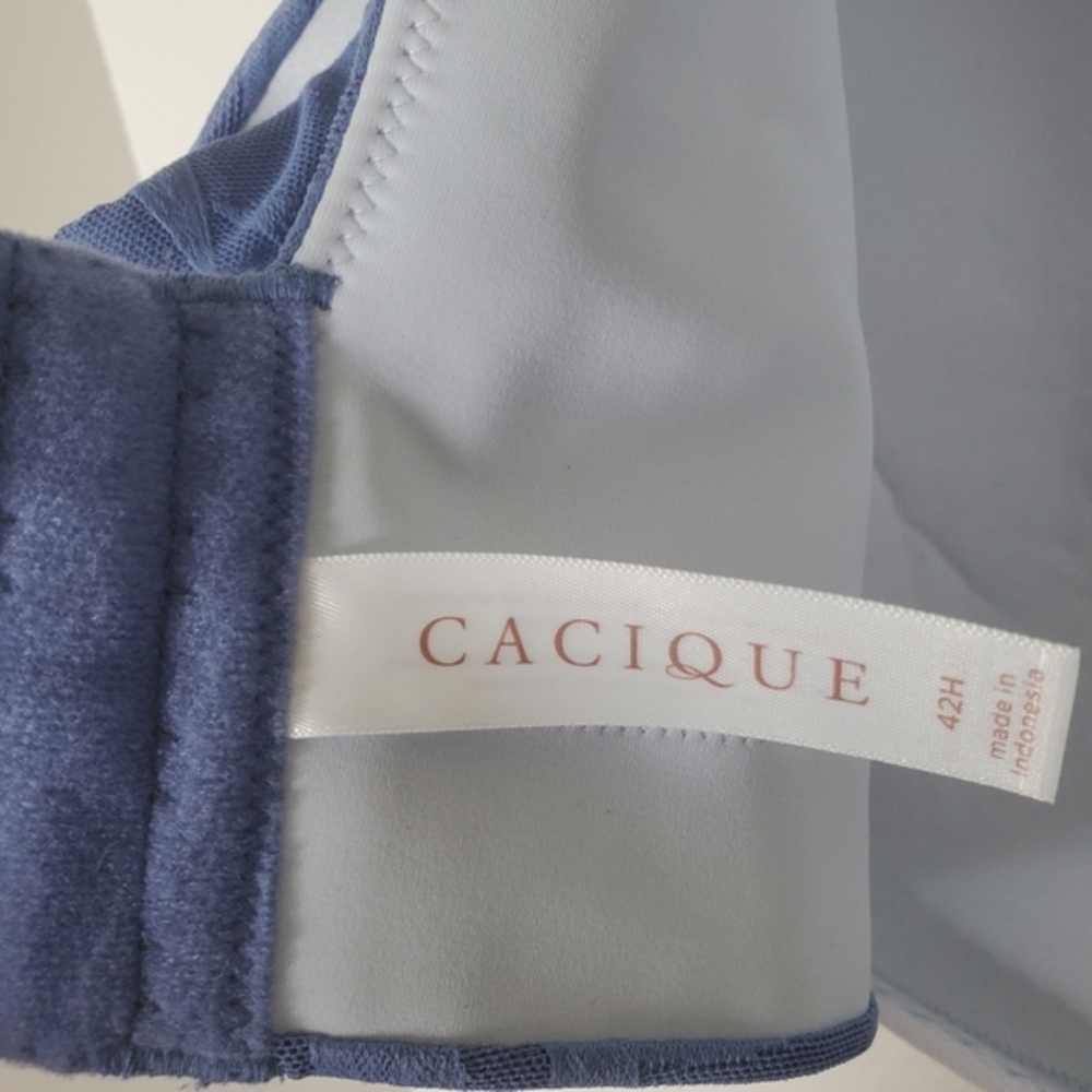 42H Cacique Lane Bryant Invisible Lace Backsmoother Balconette Underwire Bra‎ - Picture 10 of 12